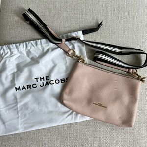 Never Carried The Marc Jacobs Light Pink Pebble Crossbody with canvas strap